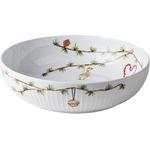 Kähler Servierschale Kähler Hammershøi Christmas Schale Porzellan Ø30 cm Weiß