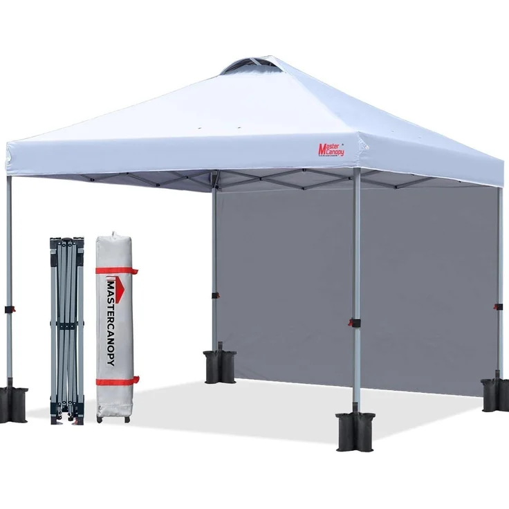 3x3m Pop up Pavillon Faltpavillon Festzelt Partyzelt mit Seitenwand – Bild 1