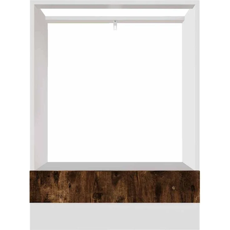 Herdumbauschrank, Küchenschrank Lyon Räuchereiche 60x46x81,5 cm Holzwerkstoff – Bild 5