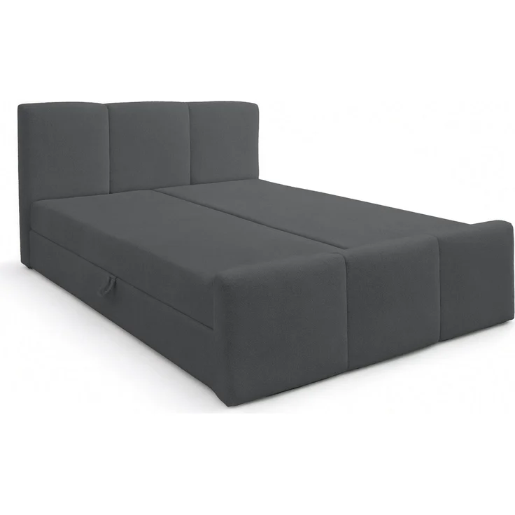 AX LIVING Boxspringbett Ankarra 140x200 cm Grau Bett mit Stauraum – Bild 4