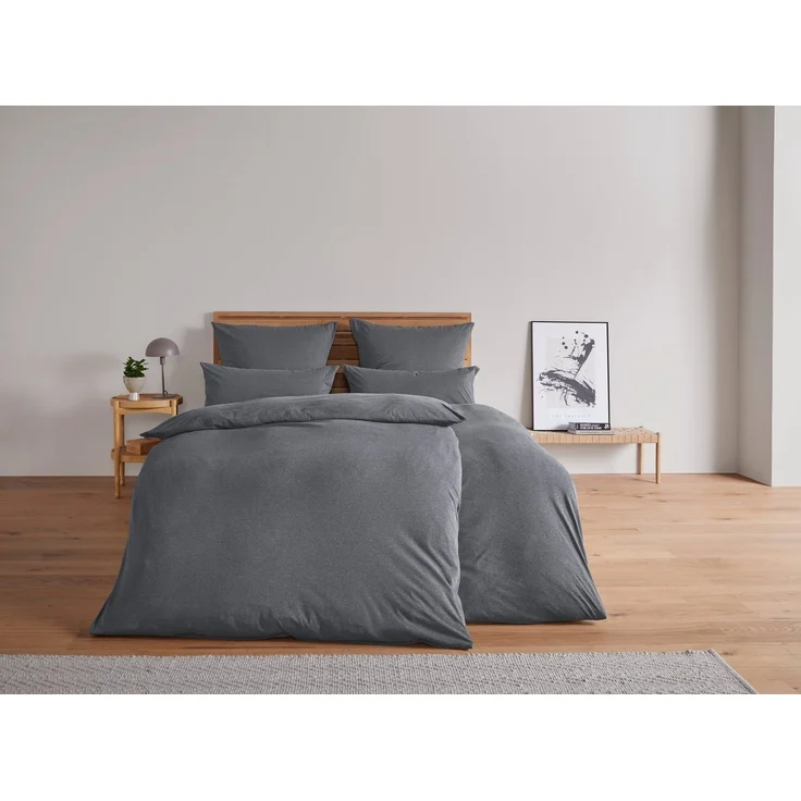OTTO home Bettwäsche Valje, Jersey, 2 teilig, NEUHEIT: ab Größe 135x200 cm, Jersey Qualität in Melange-Optik – Bild 1