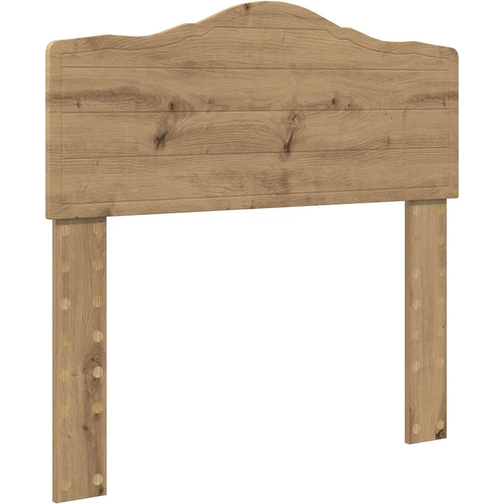 vidaXL Bettrahmen Kunsthandwerk Eiche 90 x 190 cm Massives Kiefernholz 3412960 – Bild 5