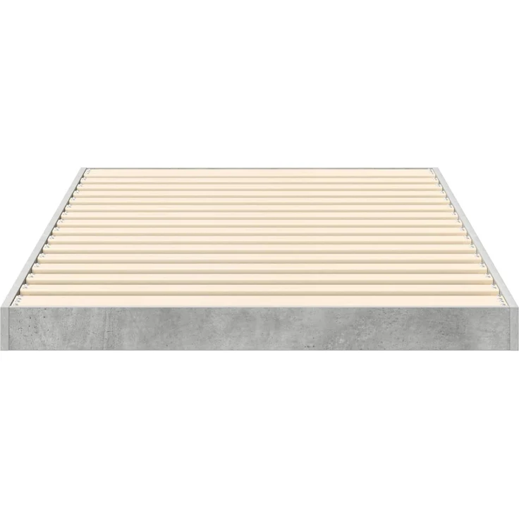 vidaXL Bodenbettrahmen, Holz Beton Grau, 71,5x190 cm – Bild 6