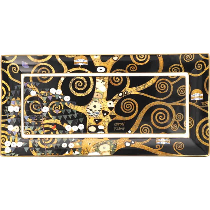 Goebel / Gustav Klimt - Der Lebensbaum,Schale,Lebensbaum,24,0cm x 12,0cm x 2,0cm / New Bone China / 24,0cm x 12,0cm x 2,0cm – Bild 5