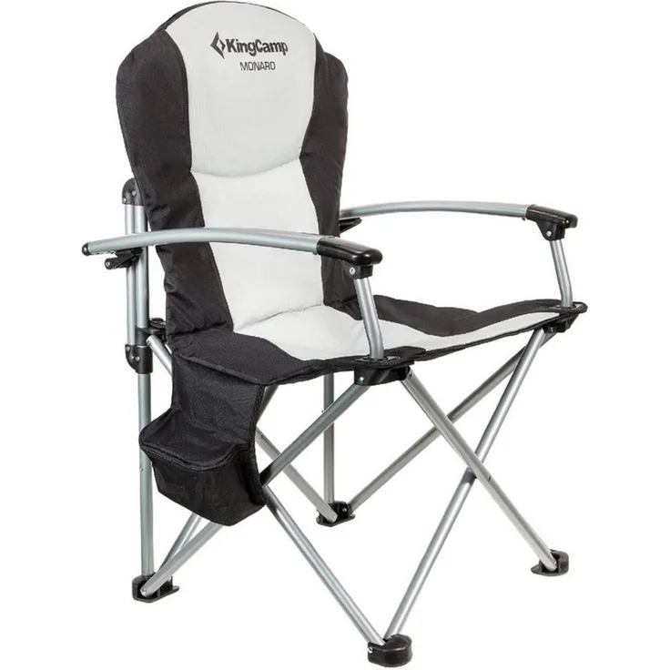 KingCamp Campingstuhl Camping Falt Stuhl Hochlehne Klapp, Sessel Garten Angel Kühltasche 160kg