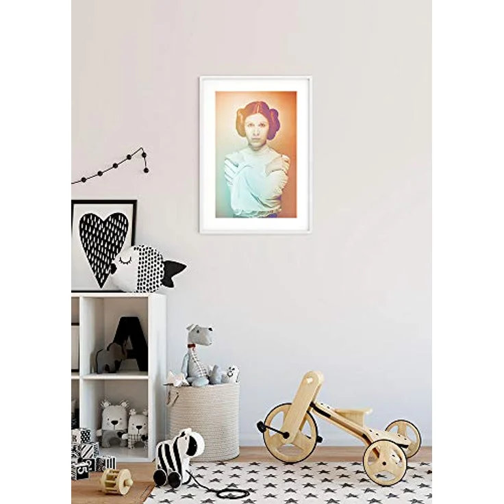 Komar Wandbild | Star Wars Classic Icons Color Leia | Kunstdruck, 50 x 70 cm, Bunt, ohne Rahmen, Premium-Fotopapier – Bild 3