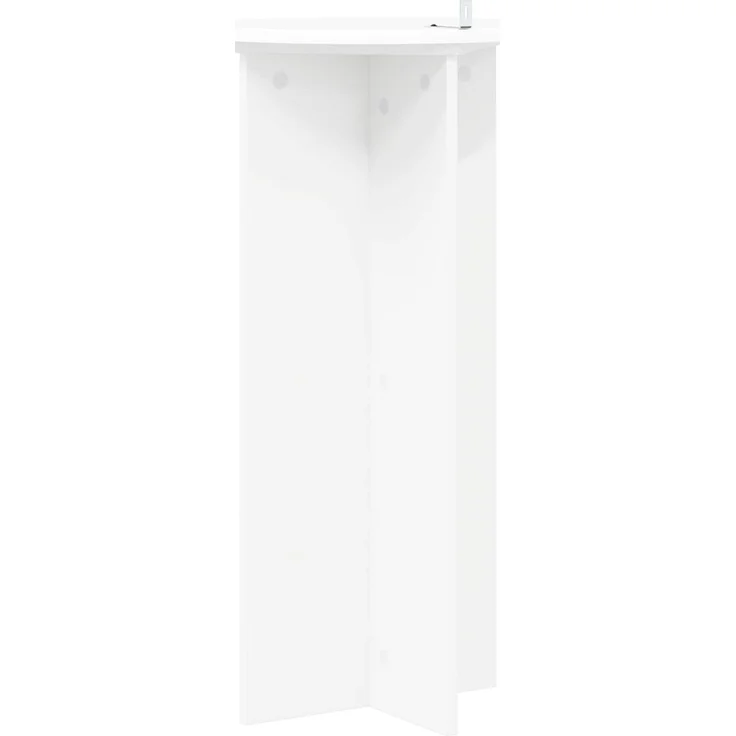 vidaXL Pflanzenständer 2 stk. Weiß Ø40 x 80 cm Holzwerkstoff 899699 – Bild 8