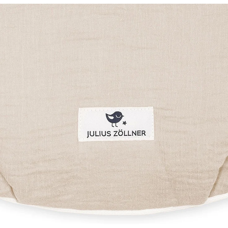 Julius Zöllner Babyschlafsack Musselin, 100% Musselin-Baumwolle / Füllung: Vlies aus 100% Polyester sand, 56/62 – Bild 4