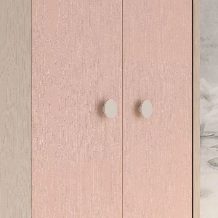 Lomadox Jugendzimmer-Set MODICA-131, (Sparset, 2-tlg, Kleiderschrank Regal), in sandbeige mit rosa, fühlbare Struktur – Bild 2
