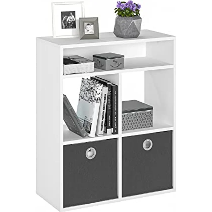 KOMTO Bücherregal RIM4 Regal Standregal Würfelregal Büroregal Bücherschrank, Wohnzimmer für Kinderzimmer 65,8 х 30,7 х 80,4 cm – Bild 5