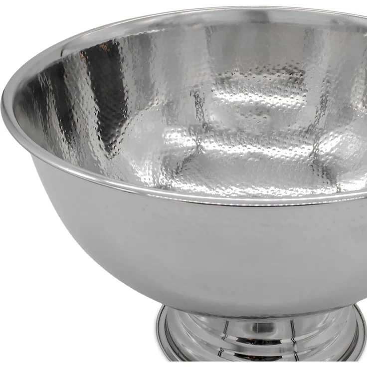 Spetebo Wein- und Sektkühler Edelstahl Champagnerschale Sektkühler - Ø 40 cm, gehämmert – Bild 4