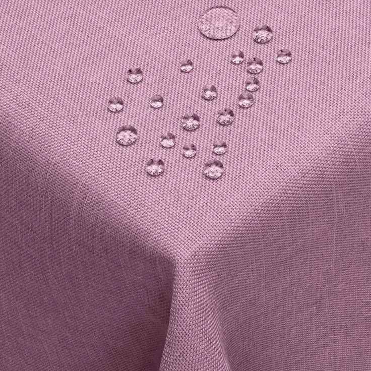 DecoHomeTextil Heimtextilmanufaktur Tischdecke Leinen Optik Tischdecke Tischtuch Abwaschbar Wasserabweisend
