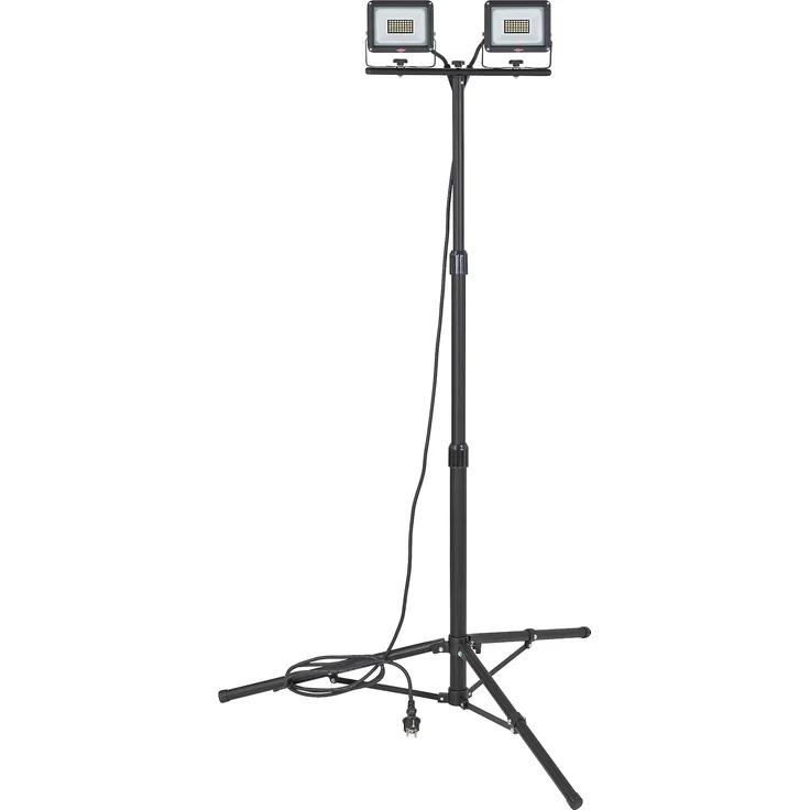 brennenstuhl Stativ LED Strahler JARO 6060 T, 4800lm, 2x 20W, 3m H07RN-F 3G1,0, IP65 – Bild 1