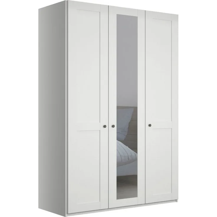 WIEMANN Drehtürenschrank Göteborg, mit 95° Öffnungswinkel, Made in Germany inkl. Spiegel und Türendämpfung, moderner Landhausstil