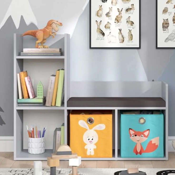 Kindersitzbank Luigi Grau 107.2 x 88.6 cm mit 2 Faltboxen opt. 2 Vicco – Bild 6