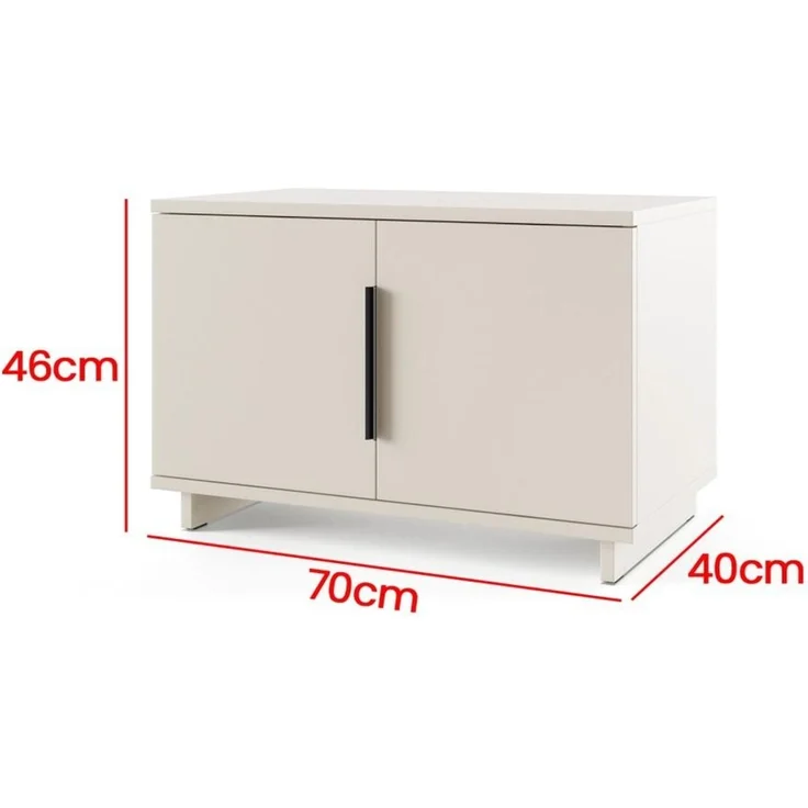 Garderoben-Set Napoli Version 19: Eckschrank mit Polsterpaneelen, Schuhschrank und Schrankaufsatz Flur und Eingangsbereich (Cashmere/Trinity 14), 229 x 70 x 140 cm – Bild 4