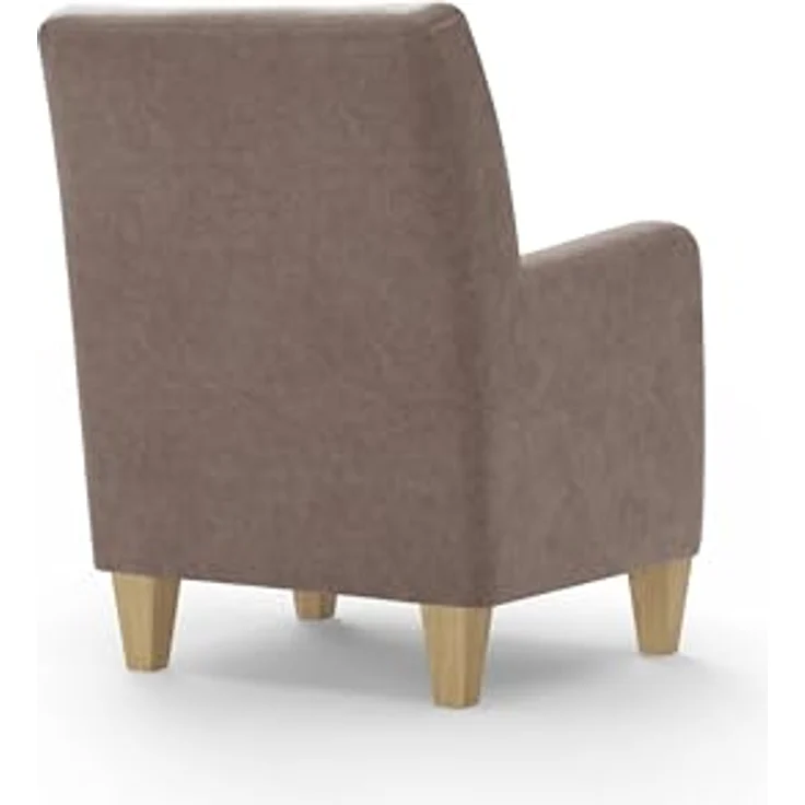 Cavadore Sessel Vida / Polstersessel im trendigen Design / 74 x 93 x 81 / Mikrofaser, Hellbraun – Bild 5