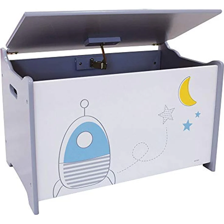 Fun House 713043 Space Spielzeugkiste für Kinder, 40 x 58 x 36 cm, Blau – Bild 2
