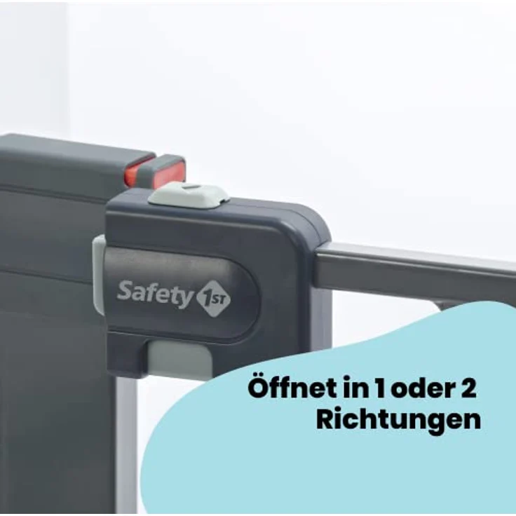 Safety 1st 'Quick Close ST' Treppenschutzgitter, für Türbreiten 73 - 80 cm, Klemmbefestigung, Schwarz – Bild 8