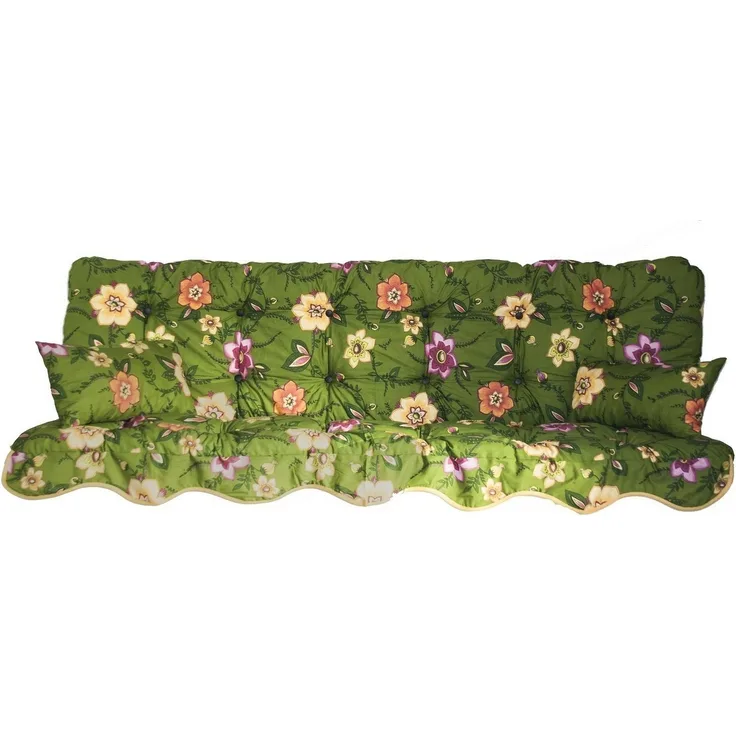Kühnemuth Auflagekissen Auflagen Set Hollywoodschaukel Sitzkissen 150x50 cm Design 3301