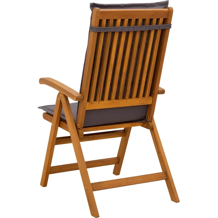 vidaXL Liegestühle für den Garten 8 stk. Natur Massivholz Akazie 3434477 – Bild 3