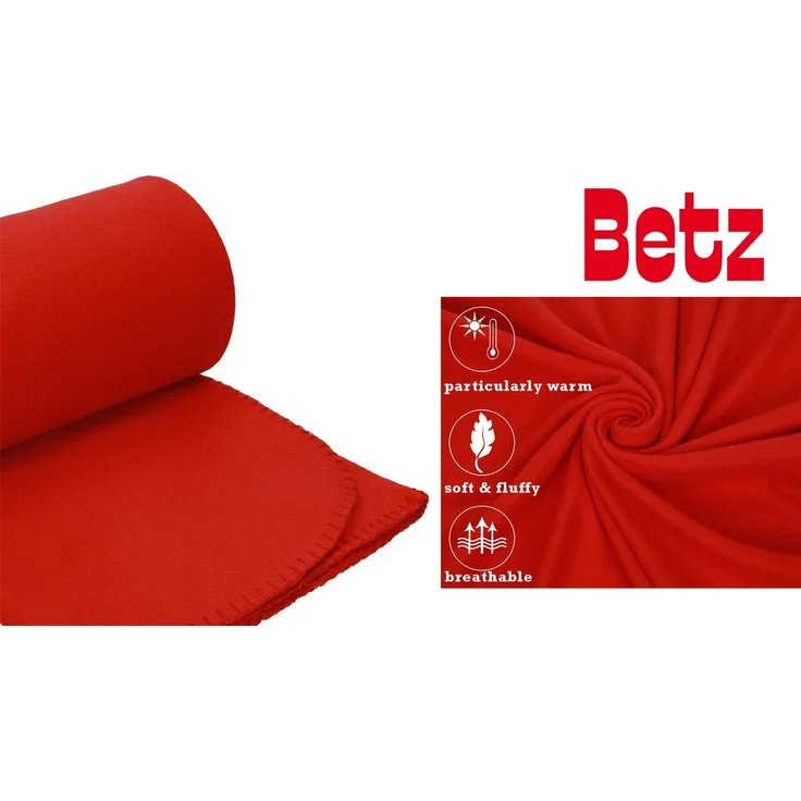 Wohndecke 4 Stück Fleecedecke Kuscheldecke Größe 130 x 170 cm, Betz – Bild 4