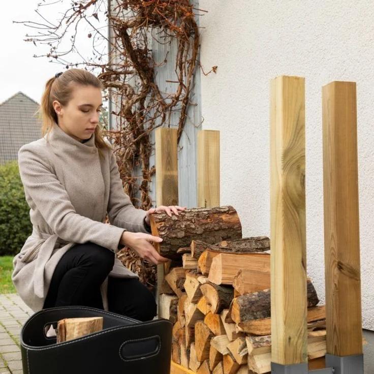 Silberne Holzstapelhilfe im 2er Set 10045103 – Bild 3