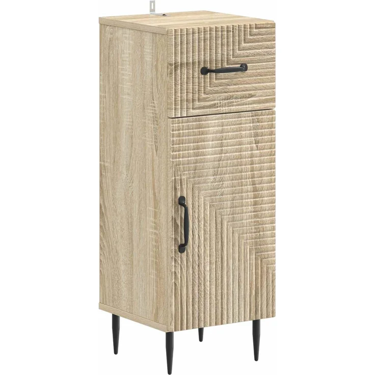 vidaXL 3-teiliges Badezimmer-Schranksystem HAARLEM Sonoma-Eiche 3417857 – Bild 5