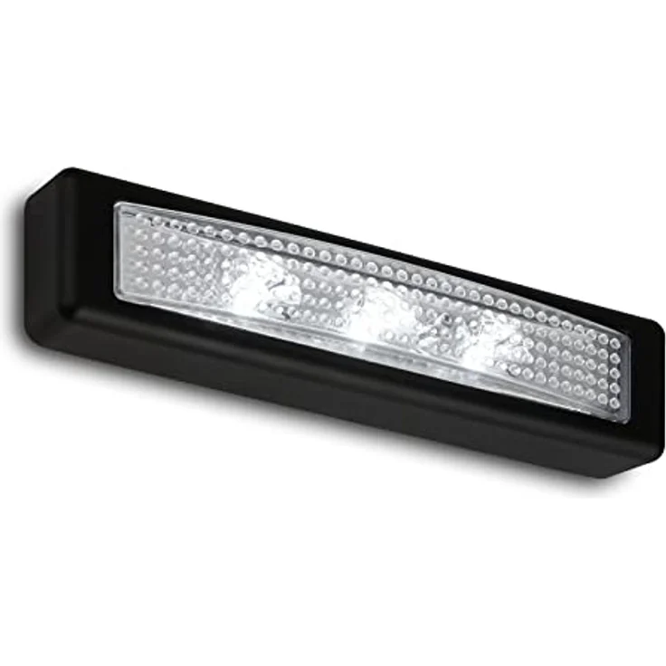 BRILONER Leuchten - LED Push Light, Unterbaulampe, Schrankleuchte, Unterschrankleuchte, Selbstklebend, Schwarz, 2689-035 – Bild 1