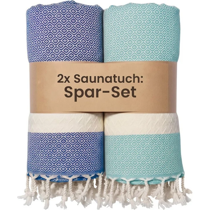 furora HOLIDAY Saunatuch Saunahandtuch Saunatuch Damen + Herren, Hamamtuch groß 100x200 XXL – Bild 1
