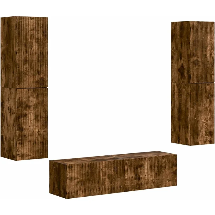 vidaXL TV-Schrankset 6 stk. 31 x 30 x 60 cm Räuchereiche 3409128 – Bild 2
