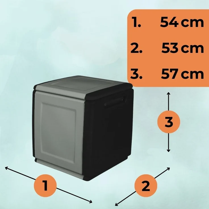 Gartenbox Wetterfest Outdoor Garten Box Gartenauflagen Gartentruhe Auflagenbox Wetterfest Kissenbox Aufbewahrungsbox Gartenkiste Balkonschrank Klein 160 L – Bild 2