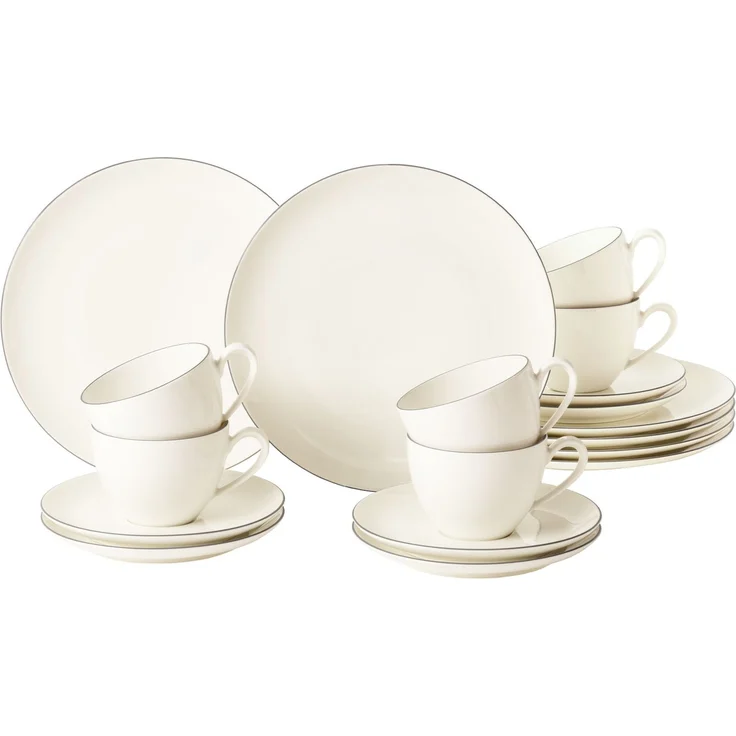 Seltmann Weiden Savona Kaffeeservice 18-teilig Grey Line – Bild 1