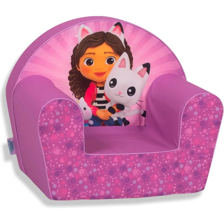 NICOTOY Universal-Gabby's Dollhouse Armchair Kindersessel, Sessel, Sofa, voilett, 43 x 51 x 33 cm