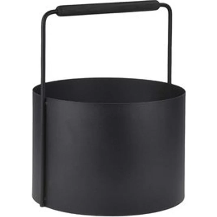 blomus Kaminholzkorb -ASHI- Eleganter Holzkorb: Stilvoll, funktional, zeitlos & robust, Langlebig, Minimalistisch, Praktisch, Stahl, Eichenholz, Schwarz, 35cm, 46cm – Bild 6