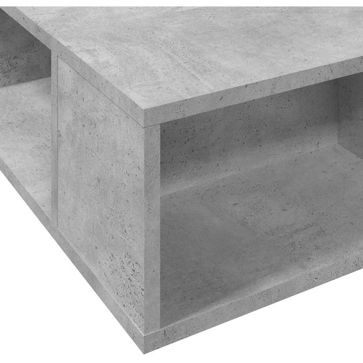 vidaXL Bettgestell mit Stauraum Betongrau 80 x 200 cm Holzwerkstoff 3429554 – Bild 8