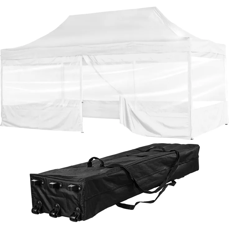 INSTENT® Faltpavillon weiß, 3x6 m