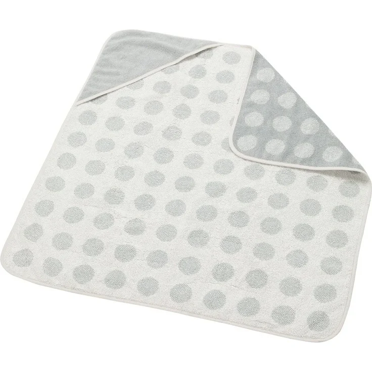 Leander Wickelauflage Matty pearl grey grau + Hoodie (Bade-Kaputzentuch) + Topper cool grey grau – Bild 4