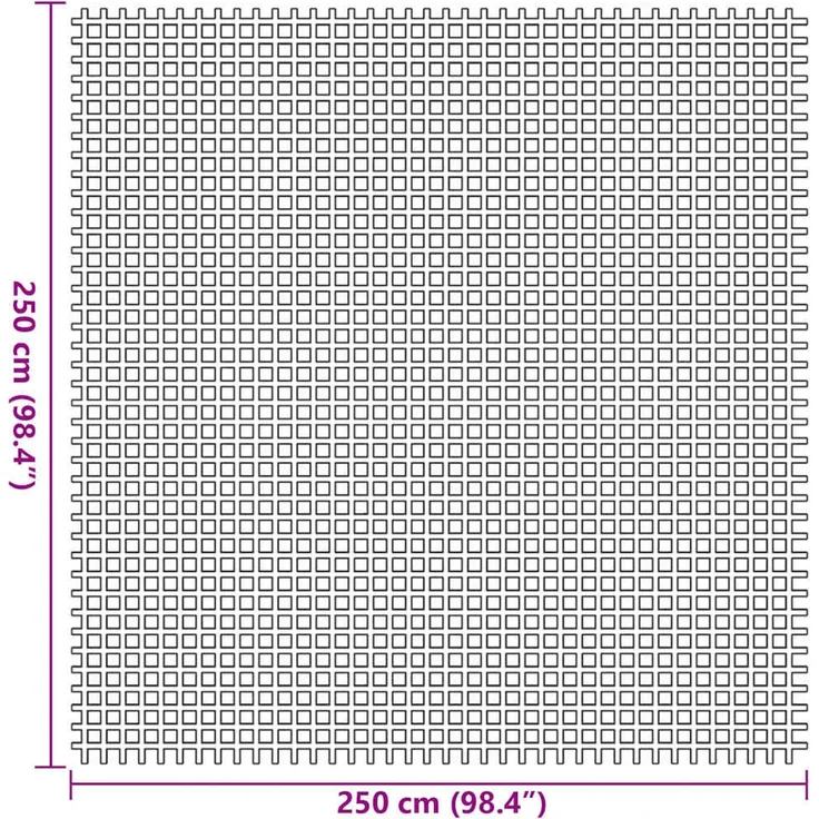vidaXL Zeltteppich Blau 250 x 250 cm Polyester 42002782 – Bild 7