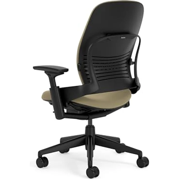 Steelcase Leap Ergonomischer Bürostuhl mit LiveBack Lumbalstütze und Flexibler, S-förmiger Rückenlehne Sand – Bild 4