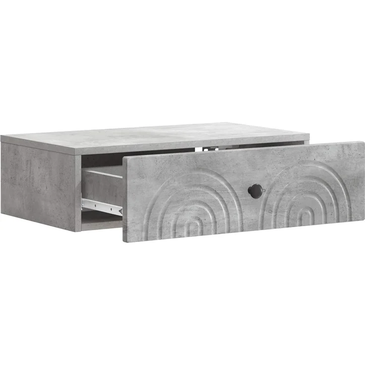 vidaXL Wandmontierter Beistelltisch Betongrau 59 x 34,5 x 17 cm 898148 – Bild 4
