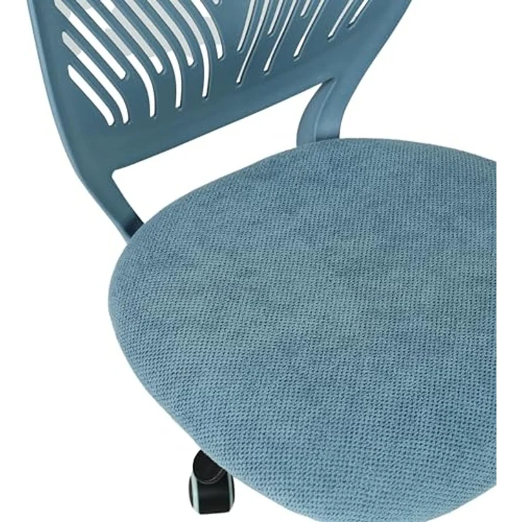 FurnitureR Teenage Office Stuhl, höhenverstellbar, armless Sitz, bunt, Study für Zuhause und Büro, Computersitz, ergonomisch & Swivel, 40,5 x 44 x 87 cm, Curio Blue – Bild 5