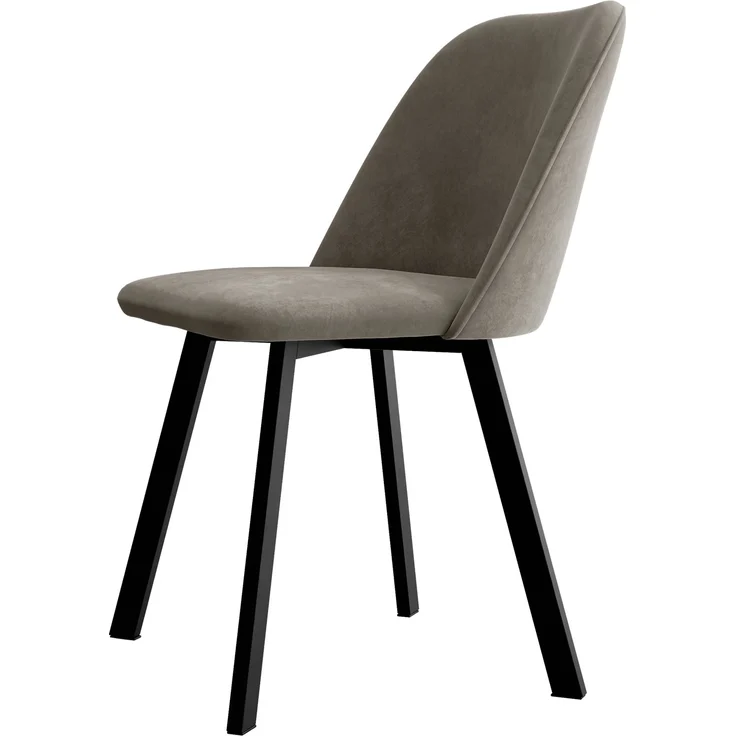 Mirjan24 Polsterstuhl K109 (Farbe: Magic Velvet 2210), 80 x 58 x 47 cm – Bild 1