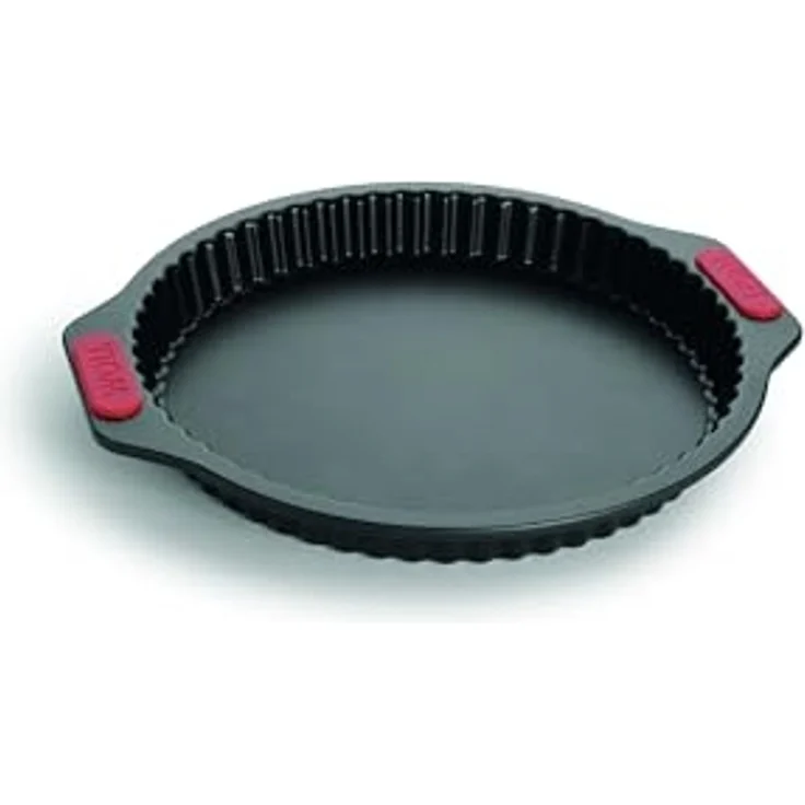 WOLL Tarteform Woll Let's bake! Quiche- und Tarteform, Kuchenform, Backform, rund, (1-tlg), mit Antihaftversiegelung und integrierten Silikongriffen, PFAS-Frei – Bild 1