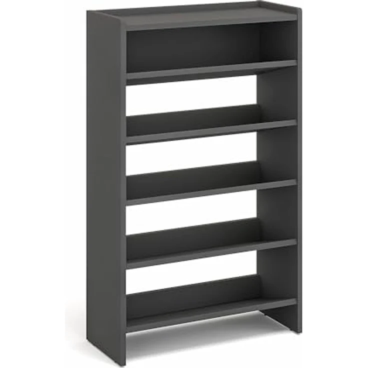 KOMTO Schuhregal Elexis 5 Schmal - Schuhablage Flur mit 5 Ebenen Offener Schuhschrank, Schuhschrank Schuh Organizer Platzsparend, 60 x 25 x 98 cm – Bild 8