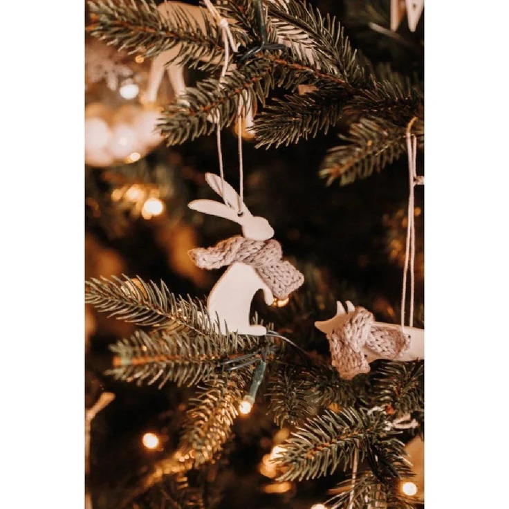 Räder Weihnachtsbaumkugel Design Porzellananhänger Winterwaldtiere Eichhörnchen – Bild 2