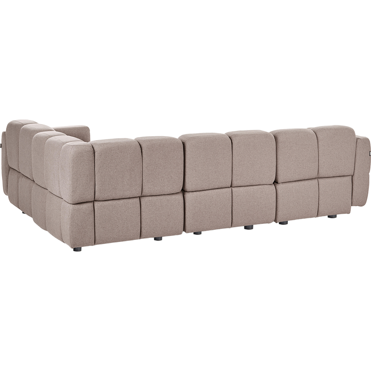 Modul Ecksofa 4-Sitzer MAKSABERG Stoff Taupe linksseitig – Bild 5