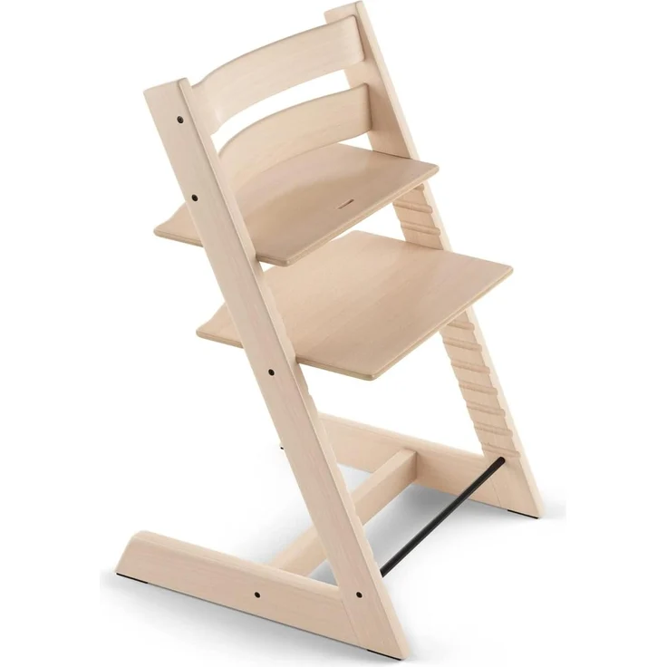 Tripp Trapp Stuhl von Stokke, Natural – Verstellbarer, anpassbarer Stuhl für Kleinkinder, Kinder & Erwachsene – Praktisch, bequem & ergonomisch – Klassisches Design – Bild 1