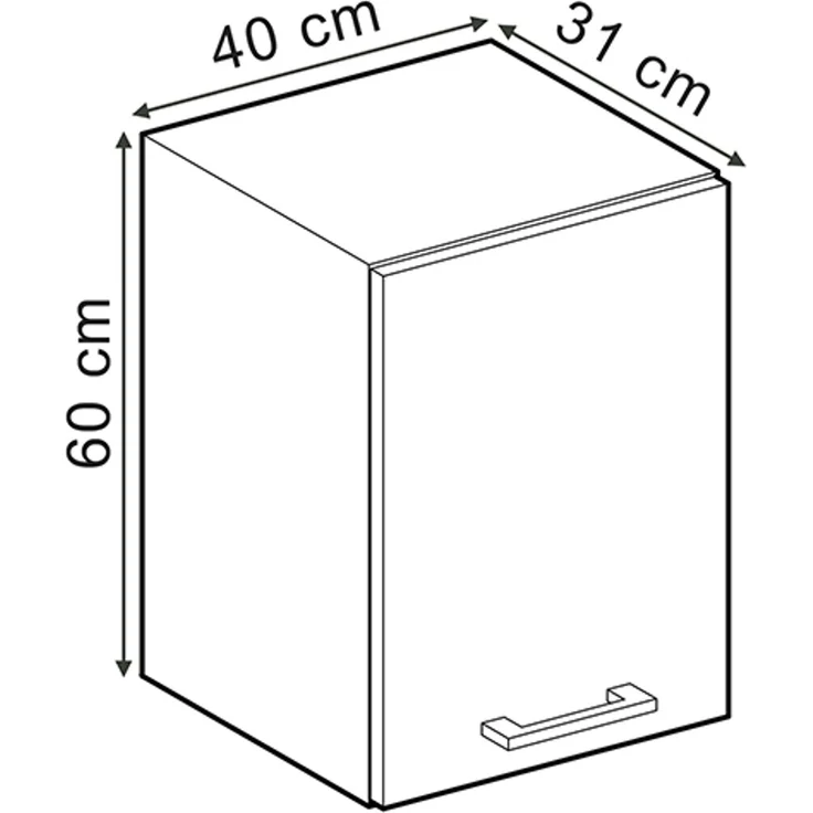 Hängeschrank R-Line Artisan-Eiche 40 cm Vicco – Bild 3