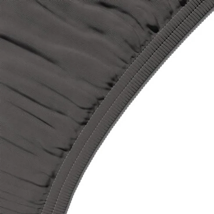 Amazon Basics Jersey Spannbettlaken, 100% Baumwolle, atmungsaktiv, für Matratzenhöhe bis 30 cm, 120 x 200 cm, Dunkelgrau – Bild 3
